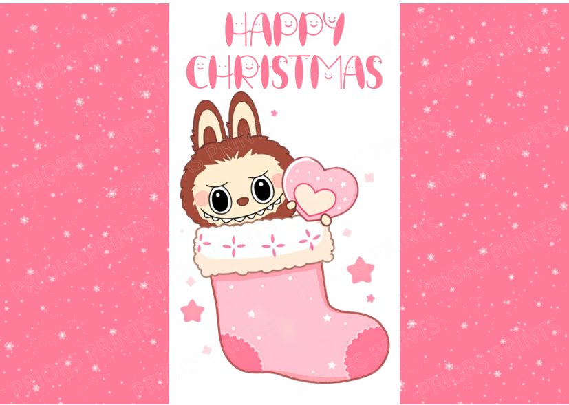 Labubu Christmas Chocolate Bar Wrapper
