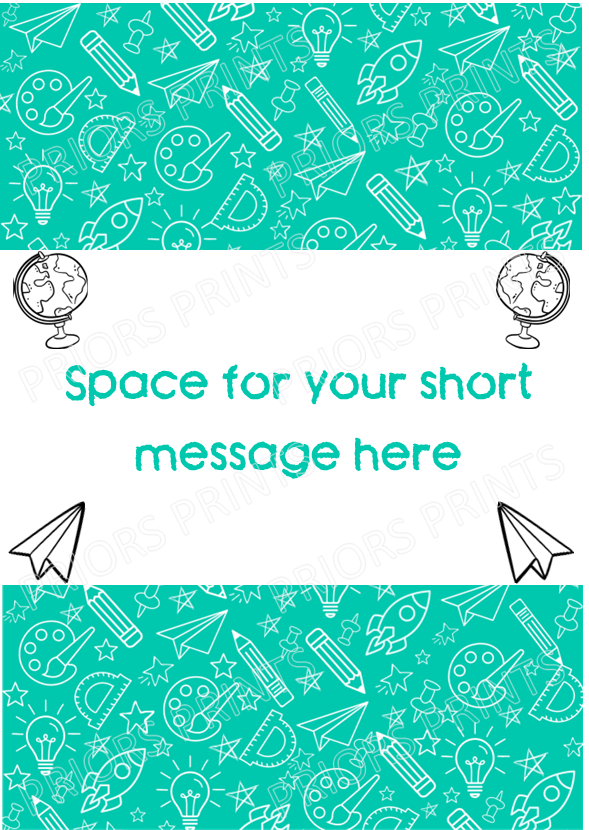 Personalised Teacher Chocolate Bar Wrapper- Add your own message