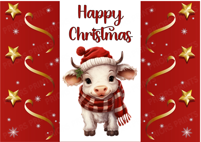 Cute Christmas Animals Chocolate Bar Wrapper