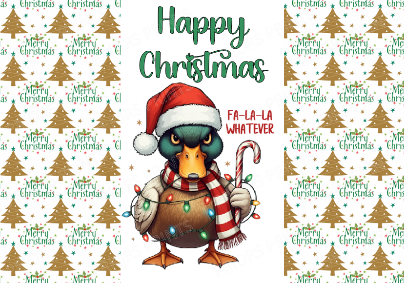 Funny Grumpy Animals Christmas Chocolate Bar Wrapper