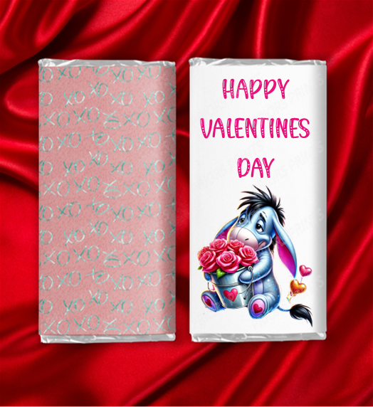 Eeyore Valentines Chocolate Bar Wrapper