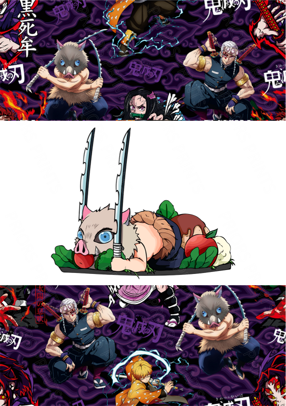 Demon Slayer Chocolate Bar Wrapper- Plain (No Text)
