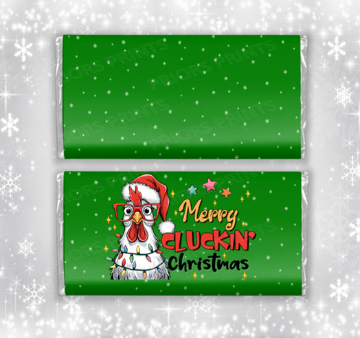 Funny Christmas Chocolate Bar Wrapper