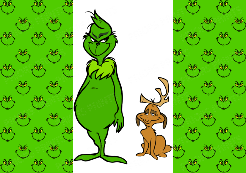 Grinch Chocolate Bar Wrapper- Plain (No Text)