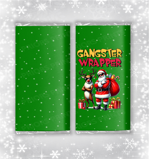 Funny Christmas Chocolate Bar Wrapper