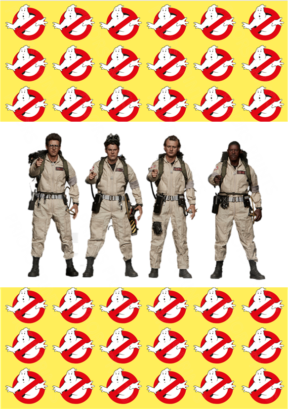 Ghostbusters Chocolate Bar Wrapper- Plain (No Text)