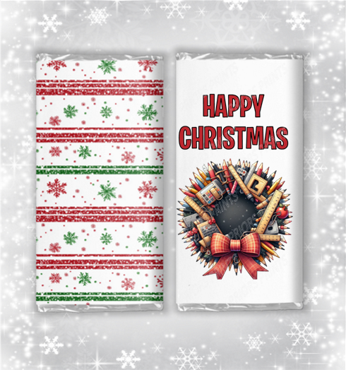 Teacher Christmas Chocolate Bar Wrapper