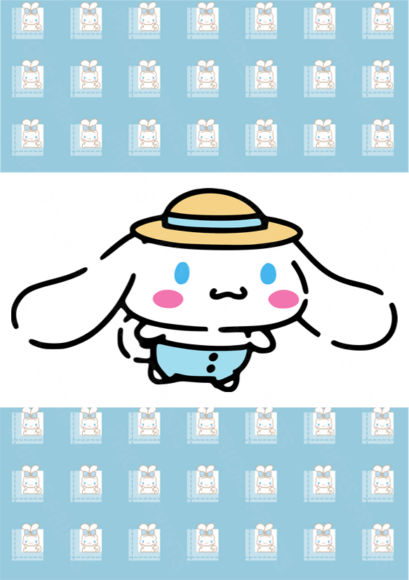 Cinnamorroll Chocolate Bar Wrapper- Plain (No Text)