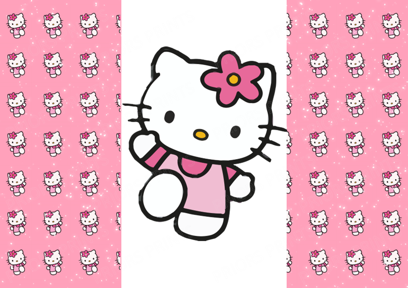 Hello Kitty Chocolate Bar Wrapper- Plain (No Text)