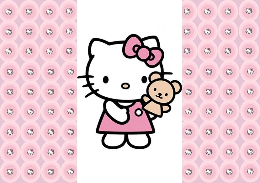 Hello Kitty Chocolate Bar Wrapper- Plain (No Text)