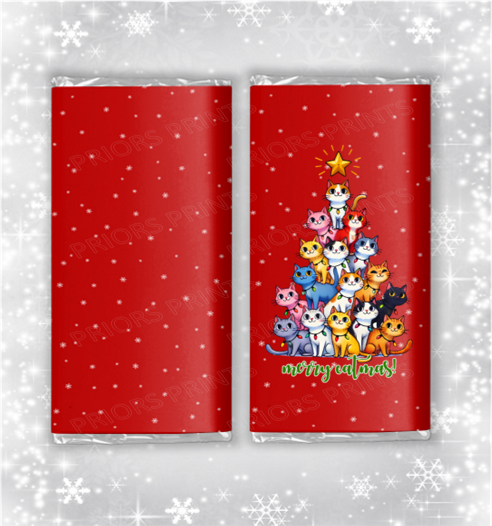 Funny Christmas Chocolate Bar Wrapper