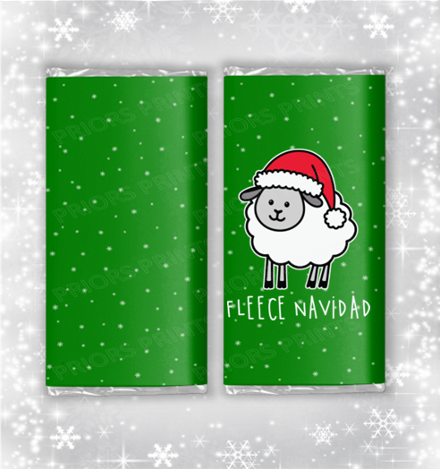 Funny Christmas Chocolate Bar Wrapper