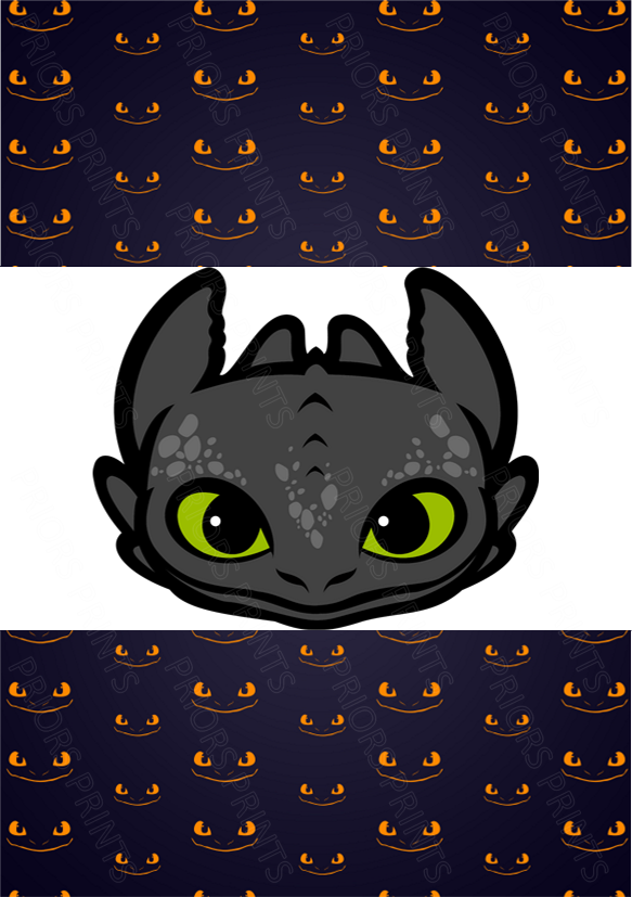 How To Train Your Dragon Chocolate Bar Wrapper- Plain (No Text)