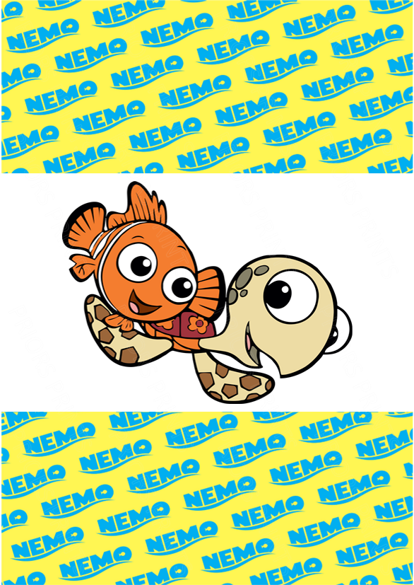 Nemo Chocolate Bar Wrapper- Plain (No Text)