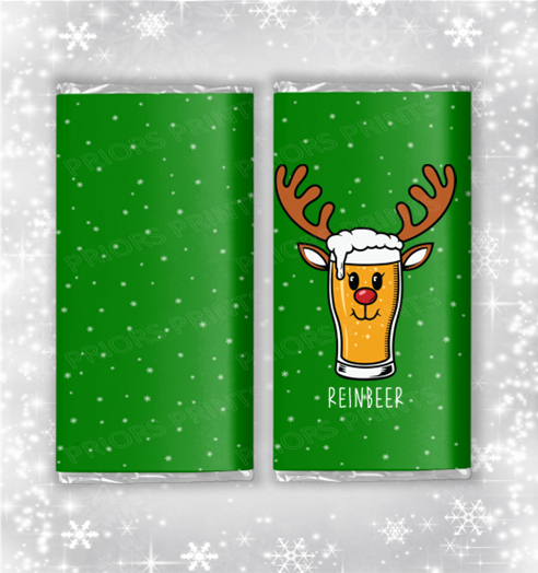 Funny Christmas Chocolate Bar Wrapper