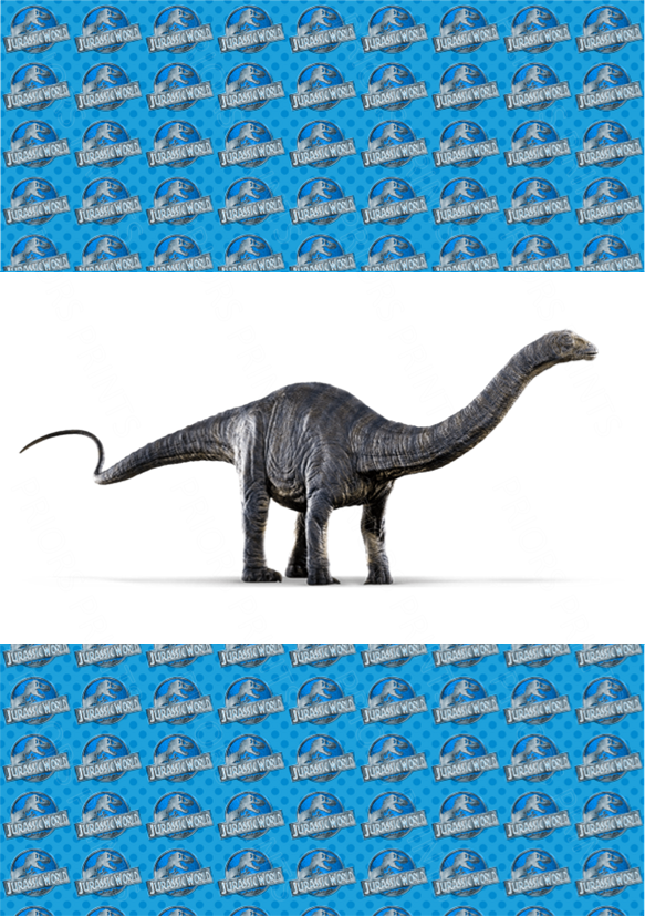 Jurassic Park Chocolate Bar Wrapper- Plain (No Text)