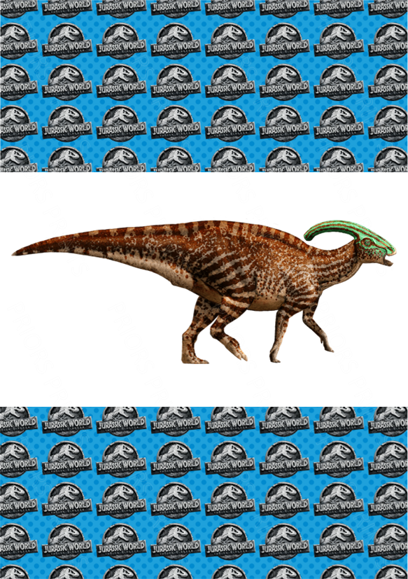 Jurassic Park Chocolate Bar Wrapper- Plain (No Text)
