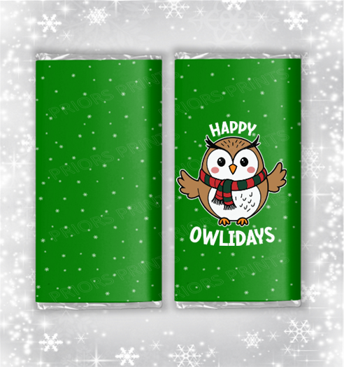 Funny Christmas Chocolate Bar Wrapper