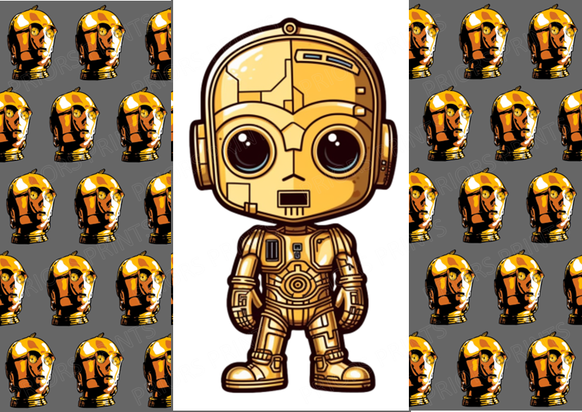 Star Wars Chocolate Bar Wrapper- Plain (No Text)