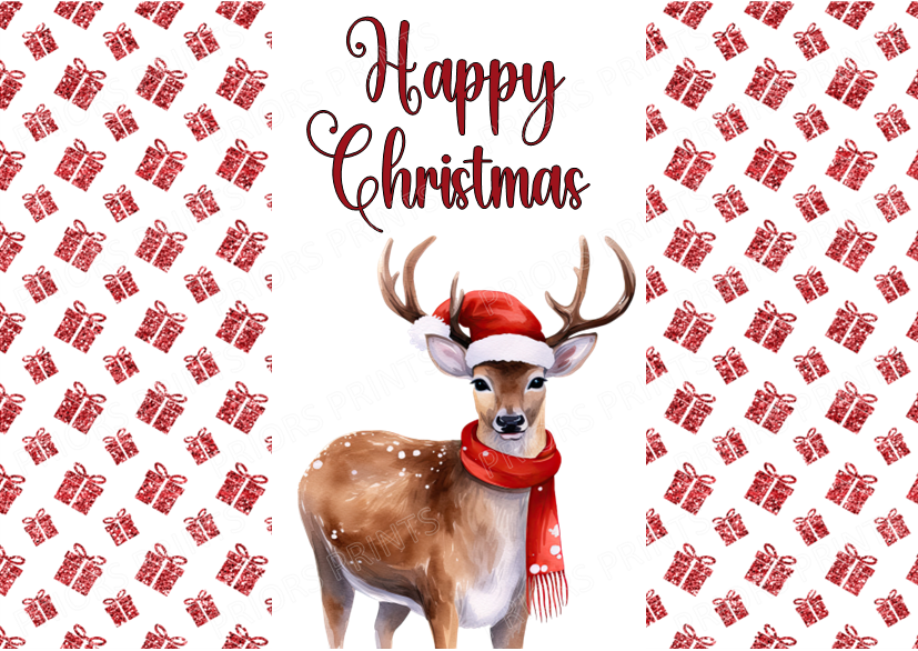 Red Santa Christmas Chocolate Bar Wrapper- Matches Santa Letter, Certificates & Scratch Cards