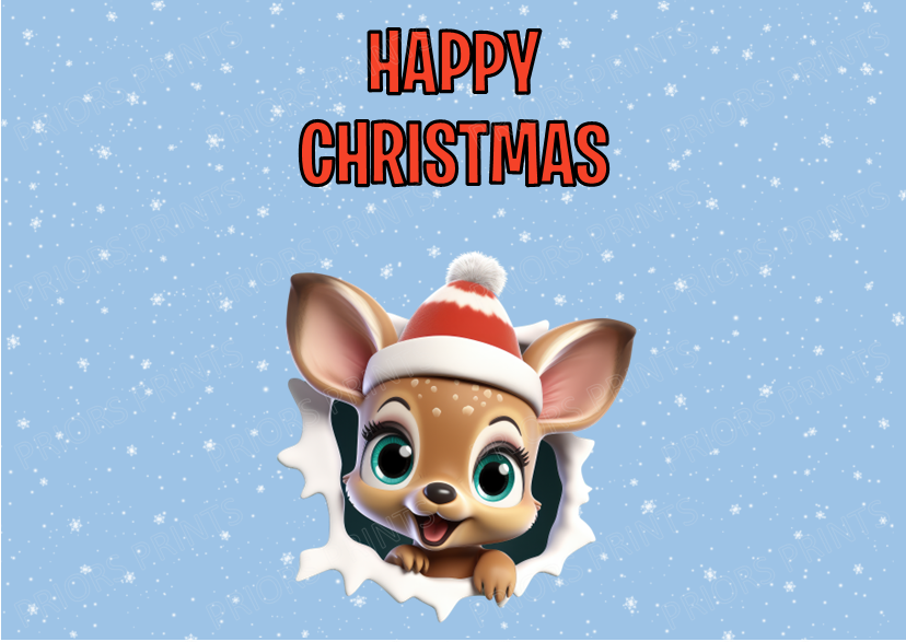 Peeking Christmas Chocolate Bar Wrapper
