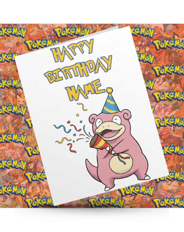 Pokemon Personalised Birthday Card