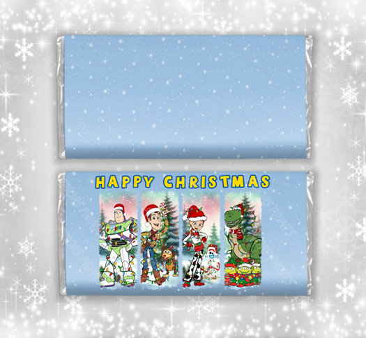 Toy Story Christmas Chocolate Bar Wrapper
