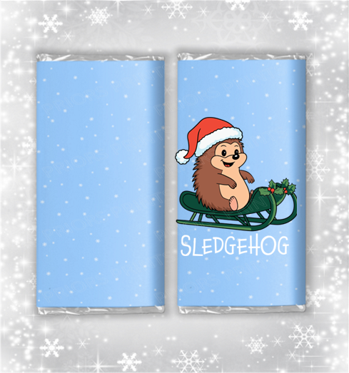 Funny Christmas Chocolate Bar Wrapper