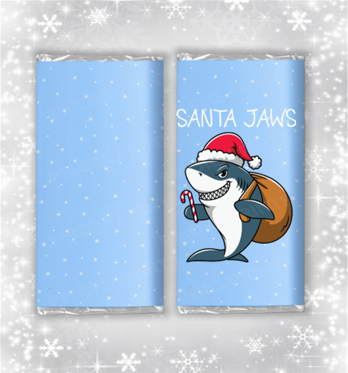 Funny Christmas Chocolate Bar Wrapper