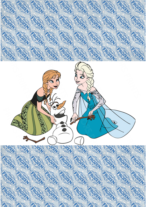 Frozen Chocolate Bar Wrapper- Plain (No Text)