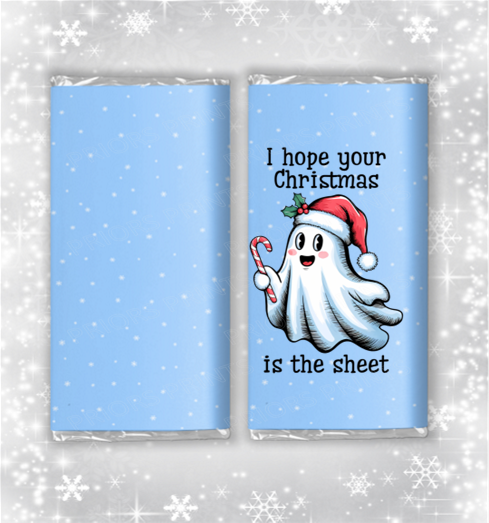 Funny Christmas Chocolate Bar Wrapper