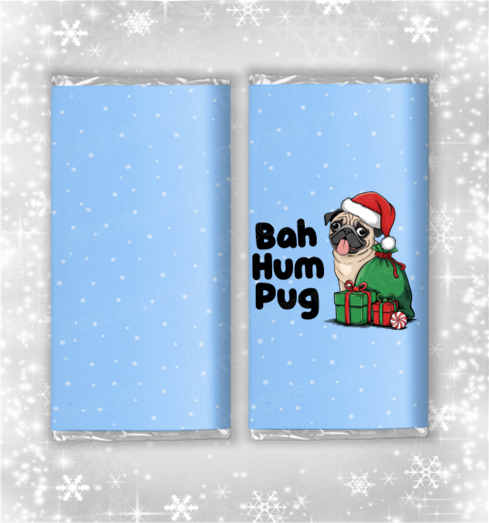 Funny Christmas Chocolate Bar Wrapper
