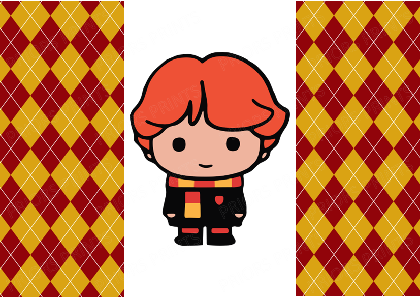 Harry Potter Chocolate Bar Wrapper- Plain (No Text)