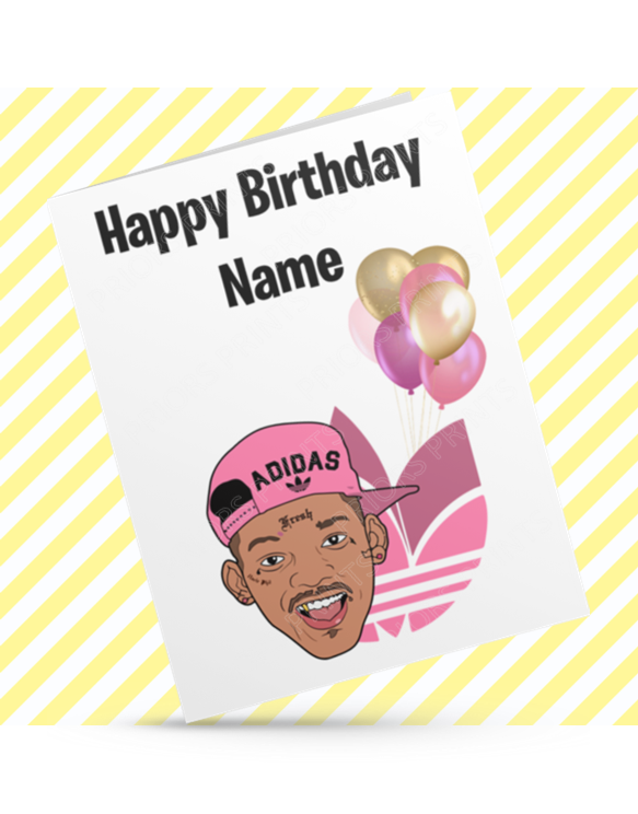 Will Smith & Adidas Personalised Birthday Card