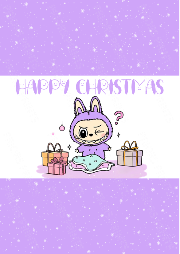 Labubu Christmas Chocolate Bar Wrapper