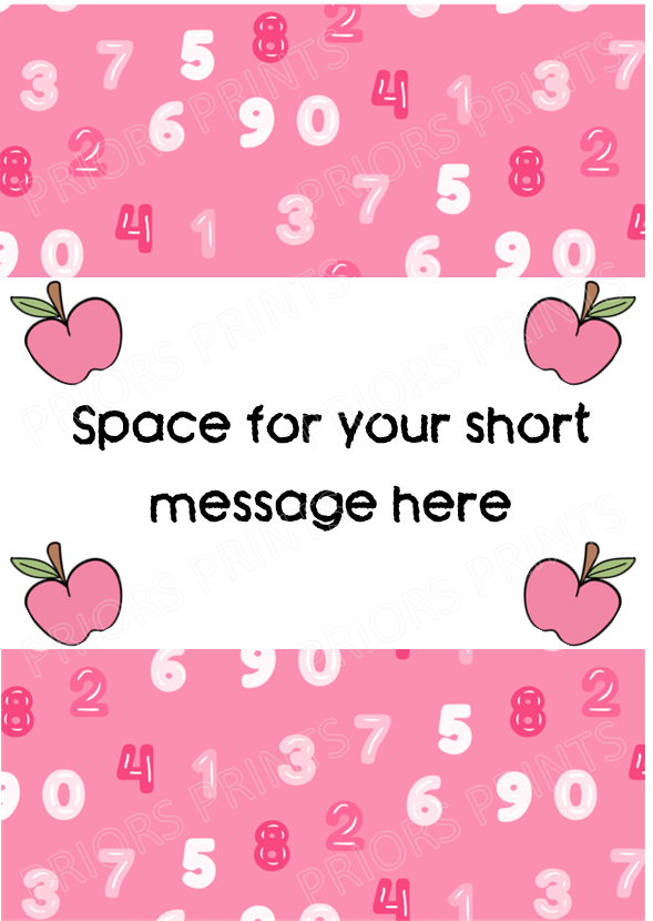 Personalised Teacher Chocolate Bar Wrapper- Add your own message