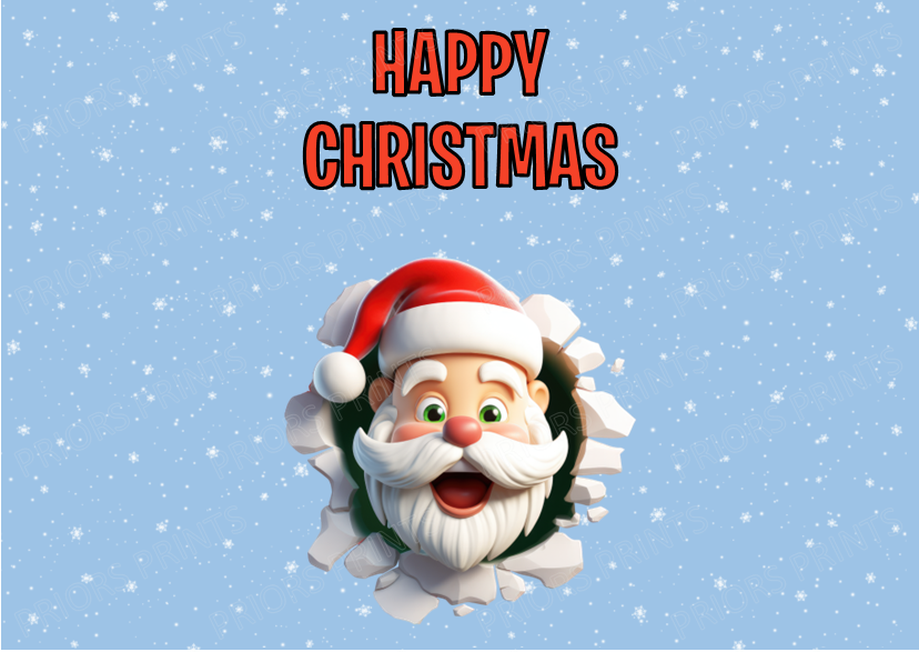 Peeking Christmas Chocolate Bar Wrapper