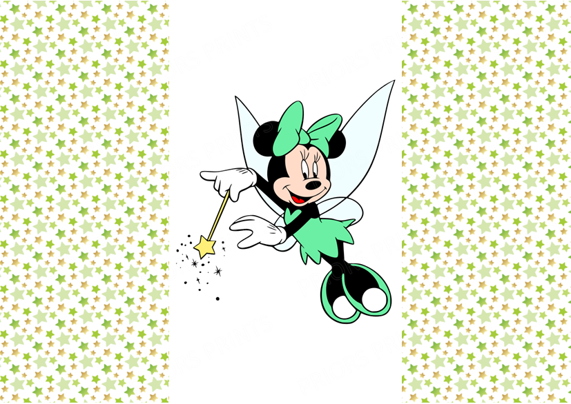 Minnie Mouse As Chocolate Bar Wrapper- Plain (No Text)