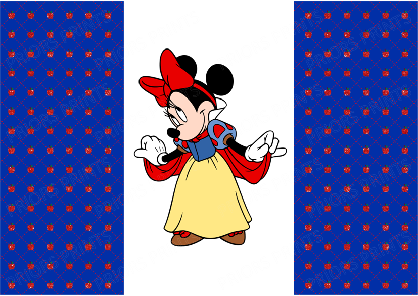 Minnie Mouse As Chocolate Bar Wrapper- Plain (No Text)