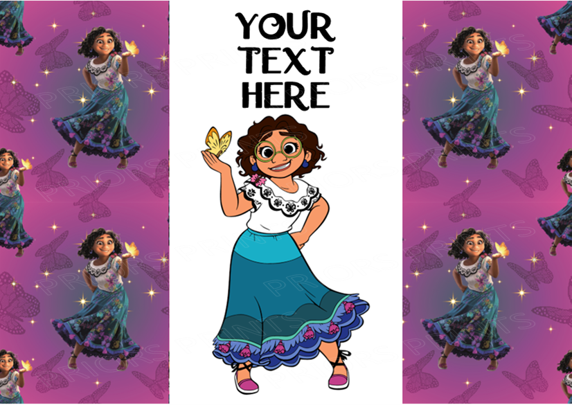 Encanto Chocolate Bar Wrappers- To add own Text