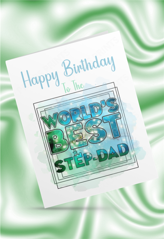 Happy Birthday Dad/Daddy/ Step-Dad