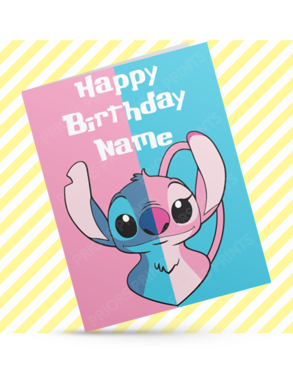 Lilo & Stitch Personalised Birthday Cards