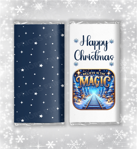 Polar Express Christmas Chocolate Bar Wrapper