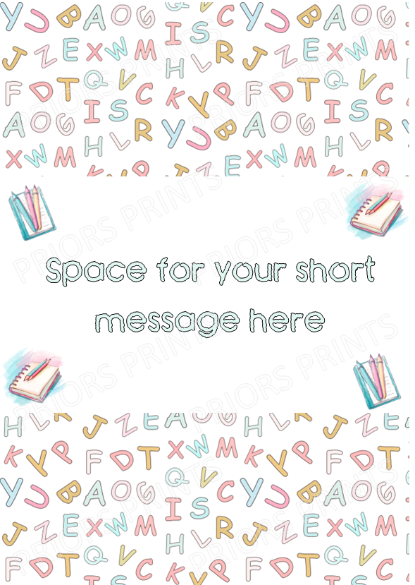 Personalised Teacher Chocolate Bar Wrapper- Add your own message