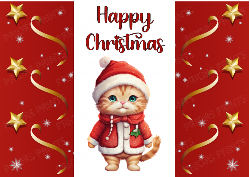 Cute Christmas Animals Chocolate Bar Wrapper
