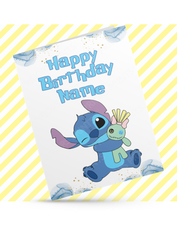Lilo & Stitch Personalised Birthday Cards