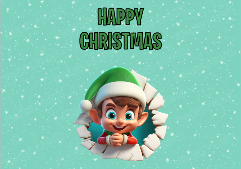 Peeking Christmas Chocolate Bar Wrapper