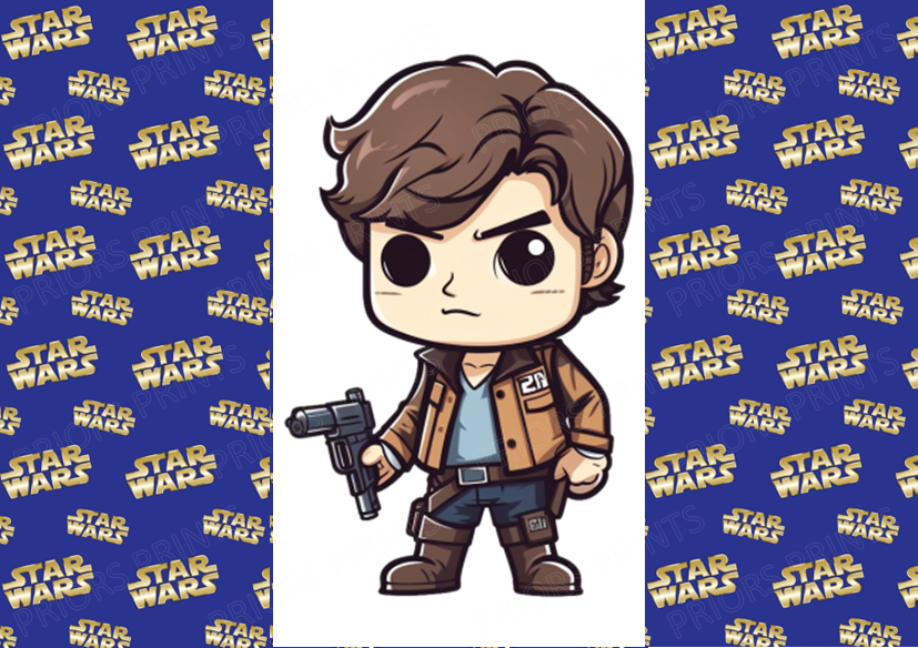 Star Wars Chocolate Bar Wrapper- Plain (No Text)