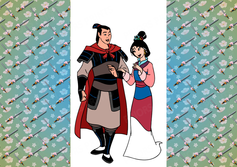 Mulan Chocolate Bar Wrapper- Plain (No Text)