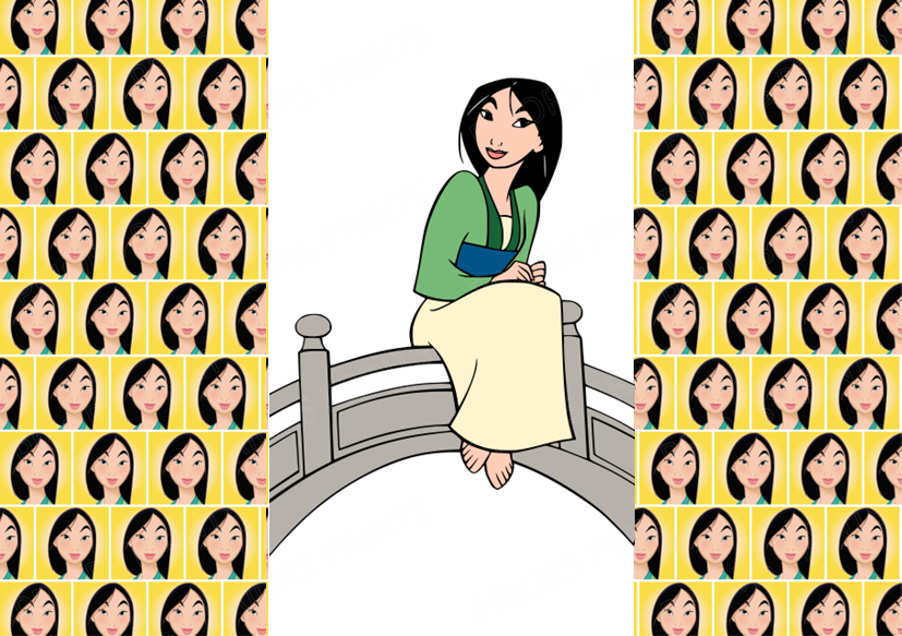 Mulan Chocolate Bar Wrapper- Plain (No Text)